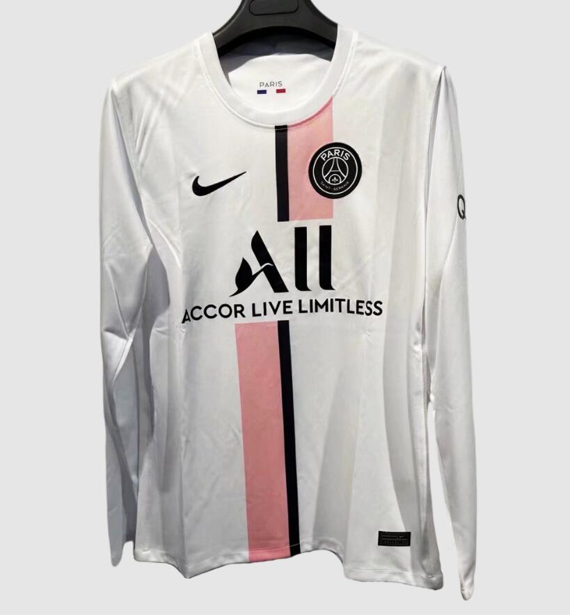 2021/22 PSG Long Sleeve Away Kit Soccer Jersey Player Version